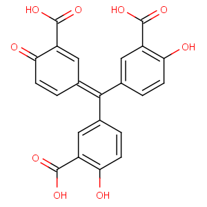 CAS No:13186-45-3 Benzoic acid,3,3'-[(3-carboxy-4-oxo-2,5-cyclohexadien-1-ylidene)methylene]bis[6-hydroxy-,sodium salt (1:3)