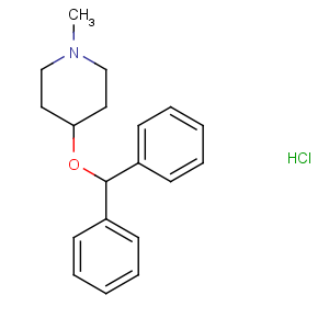 CAS No:132-18-3 4-benzhydryloxy-1-methylpiperidine