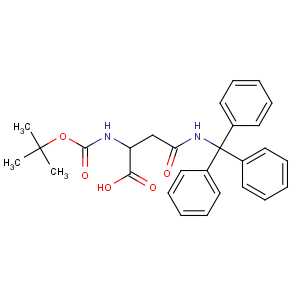 CAS No:132388-68-2 (2S)-2-[(2-methylpropan-2-yl)oxycarbonylamino]-4-oxo-4-(tritylamino)<br />butanoic acid