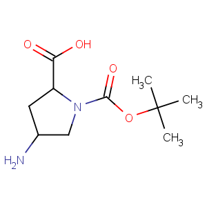 CAS No:132622-69-6 (2S,<br />4R)-4-amino-1-[(2-methylpropan-2-yl)oxycarbonyl]pyrrolidine-2-carboxylic<br />acid