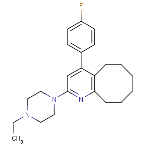 CAS No:132810-10-7 2-(4-ethylpiperazin-1-yl)-4-(4-fluorophenyl)-5,6,7,8,9,<br />10-hexahydrocycloocta[b]pyridine