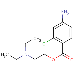 CAS No:133-16-4 2-(diethylamino)ethyl 4-amino-2-chlorobenzoate
