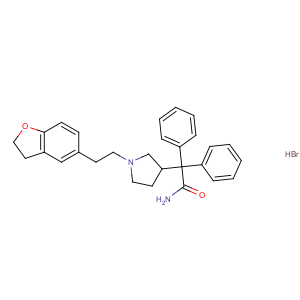 CAS No:133099-07-7 2-[(3S)-1-[2-(2,3-dihydro-1-benzofuran-5-yl)ethyl]pyrrolidin-3-yl]-2,<br />2-diphenylacetamide