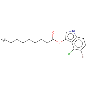 CAS No:133950-77-3 Nonanoic acid,5-bromo-4-chloro-1H-indol-3-yl ester