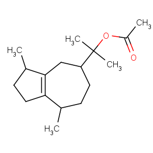 CAS No:134-28-1 5-Azulenemethanol,1,2,3,4,5,6,7,8-octahydro-a,a,3,8-tetramethyl-, 5-acetate,(3S,5R,8S)-