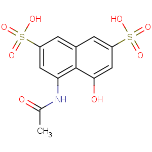 CAS No:134-34-9 4-acetamido-5-hydroxynaphthalene-2,7-disulfonic acid
