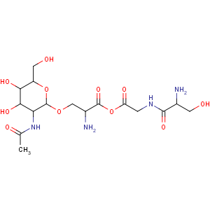 CAS No:134017-12-2 [2-[[(2S)-2-amino-3-hydroxypropanoyl]amino]acetyl]<br />(2S)-3-[(2S,3R,4R,5R,6R)-3-acetamido-4,<br />5-dihydroxy-6-(hydroxymethyl)oxan-2-yl]oxy-2-aminopropanoate