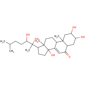 CAS No:13408-56-5 (2S,3R,5R,9R,10R,13R,14S,17S)-17-[(2R,3R)-2,<br />3-dihydroxy-6-methylheptan-2-yl]-2,3,14-trihydroxy-10,13-dimethyl-2,3,4,<br />5,9,11,12,15,16,17-decahydro-1H-cyclopenta[a]phenanthren-6-one
