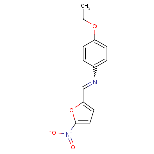 CAS No:13410-72-5 Benzenamine,4-ethoxy-N-[(5-nitro-2-furanyl)methylene]-