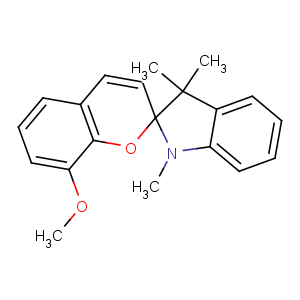 CAS No:13433-31-3 8-methoxy-1',3',3'-trimethylspiro[chromene-2,2'-indole]
