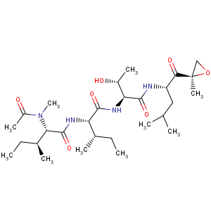 CAS No:134381-21-8 L-Threoninamide,N-acetyl-N-methyl-L-isoleucyl-L-isoleucyl-N-[(1S)-3-methyl-1-[[(2R)-2-methyl-2-oxiranyl]carbonyl]butyl]-