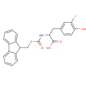 CAS No:134486-00-3 (2S)-2-(9H-fluoren-9-ylmethoxycarbonylamino)-3-(4-hydroxy-3-iodophenyl)<br />propanoic acid