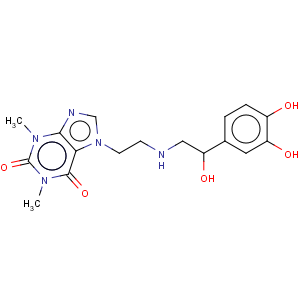 CAS No:13460-98-5 1H-Purine-2,6-dione,7-[2-[[2-(3,4-dihydroxyphenyl)-2-hydroxyethyl]amino]ethyl]-3,7-dihydro-1,3-dimethyl-