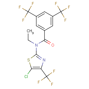 CAS No:134880-76-5 Benzamide,N-[5-chloro-4-(trifluoromethyl)-2-thiazolyl]-N-ethyl-3,5-bis(trifluoromethyl)-