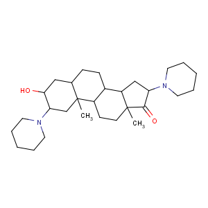 CAS No:13522-14-0 Androstan-17-one,3-hydroxy-2,16-di-1-piperidinyl-, (2b,3a,5a,16b)-