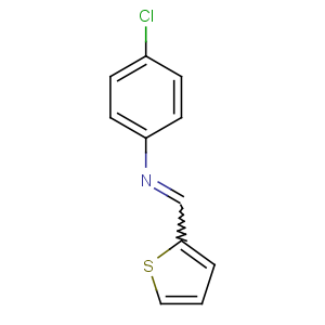 CAS No:13533-31-8 Benzenamine,4-chloro-N-(2-thienylmethylene)-