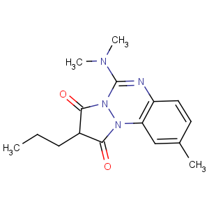 CAS No:13539-59-8 5-(dimethylamino)-9-methyl-2-propylpyrazolo[1,2-a][1,2,<br />4]benzotriazine-1,3-dione