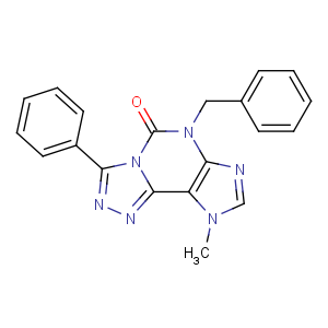CAS No:135445-98-6 5H-1,2,4-Triazolo[3,4-i]purin-5-one,6,9-dihydro-9-methyl-3-phenyl-6-(phenylmethyl)-