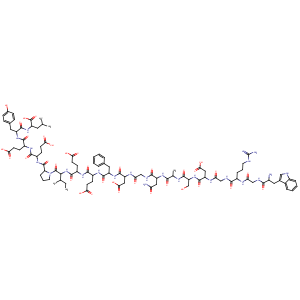 CAS No:135546-62-2 L-Leucine,L-tryptophylglycyl-L-arginylglycyl-L-a-aspartyl-L-seryl-L-alanyl-L-asparaginylglycyl-L-a-aspartyl-L-phenylalanyl-L-a-glutamyl-L-a-glutamyl-L-isoleucyl-L-prolyl-L-a-glutamyl-L-a-glutamyl-L-tyrosyl- (9CI)