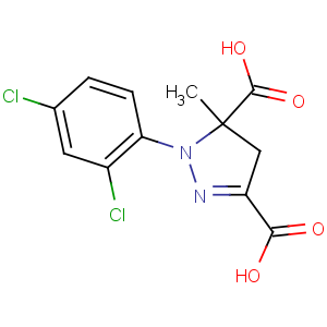 CAS No:135591-00-3 1-(2,4-dichlorophenyl)-5-methyl-4H-pyrazole-3,5-dicarboxylic acid