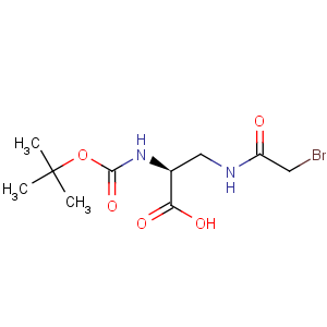 CAS No:135630-90-9 L-Alanine,3-[(bromoacetyl)amino]-N-[(1,1-dimethylethoxy)carbonyl]- (9CI)