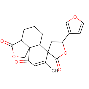 CAS No:135650-34-9 Spiro[furan-3(2H),7'(10'H)-[1H]naphtho[1,8a-c]furan]-2,3',10'(3'aH)-trione,5-(3-furanyl)-4,4',5,5',6',6'a-hexahydro-8'-methyl-, (3S,3'aR,5S,6'aS,10'aR)-(9CI)