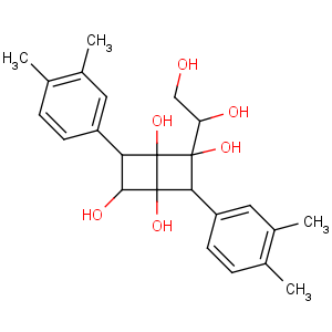 CAS No:135861-56-2 2-(1,2-dihydroxyethyl)-3,6-bis(3,<br />4-dimethylphenyl)bicyclo[2.2.0]hexane-1,2,4,5-tetrol