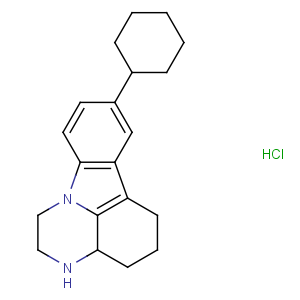 CAS No:135991-95-6 1H-Pyrazino[3,2,1-jk]carbazole,8-cyclohexyl-2,3,3a,4,5,6-hexahydro-, hydrochloride (1:1)