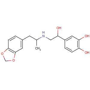 CAS No:136-70-9 4-[2-[1-(1,<br />3-benzodioxol-5-yl)propan-2-ylamino]-1-hydroxyethyl]benzene-1,2-diol