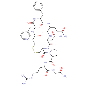 CAS No:136105-89-0 Vasopressin,1-(3-mercaptopropanoic acid)-2-[3-(3-pyridinyl)-D-alanine]-8-L-arginine- (9CI)