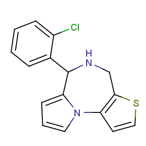 CAS No:136334-13-9 4H-Pyrrolo[1,2-a]thieno[2,3-f][1,4]diazepine,6-(2-chlorophenyl)-5,6-dihydro-