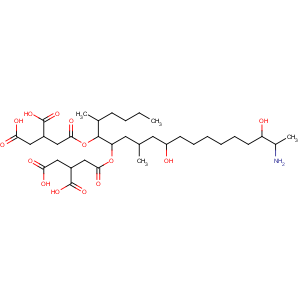 CAS No:136379-59-4 1,2,3-Propanetricarboxylicacid,1,1'-[(1S,2R)-1-[(2S,4R,11S,12R)-12-amino-4,11-dihydroxy-2-methyltridecyl]-2-[(1R)-1-methylpentyl]-1,2-ethanediyl]ester