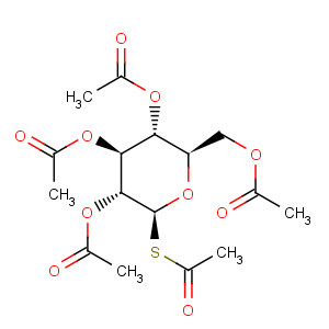 CAS No:13639-50-4 b-D-Glucopyranose, 1-thio-,1,2,3,4,6-pentaacetate