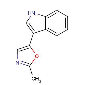 CAS No:13640-26-1 5-(1H-indol-3-yl)-2-methyl-1,3-oxazole