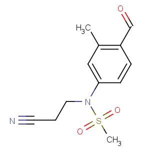 CAS No:136449-55-3 N-(2-cyanoethyl)-N-(4-formyl-3-methylphenyl)methanesulfonamide
