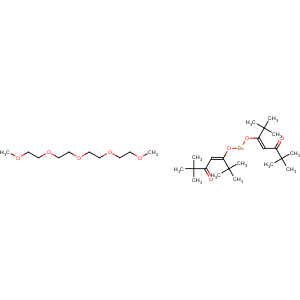 CAS No:136629-60-2 bis(2,2,6,6-tetramethyl-3,5-heptanedionato)barium tetraglyme adduct (99.-ba sr-0.5) spectro