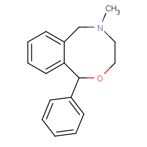 CAS No:13669-70-0 5-methyl-1-phenyl-1,3,4,6-tetrahydro-2,5-benzoxazocine