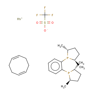 CAS No:136705-75-4 (-)-1,2(2r,5r)-2,5-(dimethylphospholano)benzene(cyclooctadiene)rhodium(i)trifluoromethanesulfonate