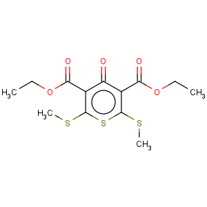 CAS No:13700-78-2 4H-Thiopyran-3,5-dicarboxylicacid, 2,6-bis(methylthio)-4-oxo-, 3,5-diethyl ester
