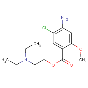 CAS No:137196-67-9 2-(diethylamino)ethyl 4-amino-5-chloro-2-methoxybenzoate