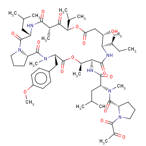 CAS No:137219-37-5 Didemnin A,N-[1-(1,2-dioxopropyl)-L-prolyl]-