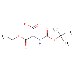 CAS No:137401-45-7 3-ethoxy-2-[(2-methylpropan-2-yl)oxycarbonylamino]-3-oxopropanoic acid