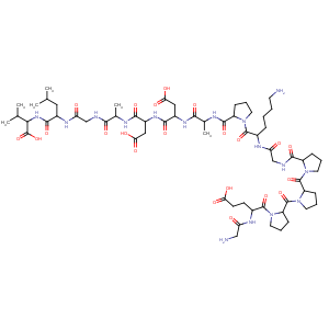 CAS No:137525-51-0 L-Valine, glycyl-L-a-glutamyl-L-prolyl-L-prolyl-L-prolylglycyl-L-lysyl-L-prolyl-L-alanyl-L-a-aspartyl-L-a-aspartyl-L-alanylglycyl-L-leucyl-