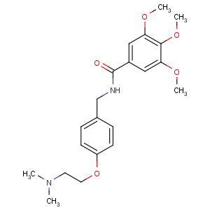 CAS No:138-56-7 N-[[4-[2-(dimethylamino)ethoxy]phenyl]methyl]-3,4,5-trimethoxybenzamide