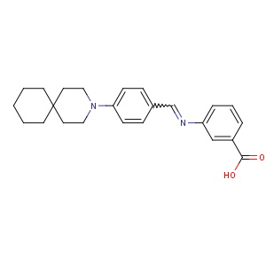 CAS No:138124-32-0 3-[[4-(3-azaspiro[5.5]undecan-3-yl)phenyl]methylideneamino]benzoic acid