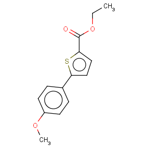 CAS No:13858-71-4 2-Thiophenecarboxylicacid, 5-(4-methoxyphenyl)-, ethyl ester