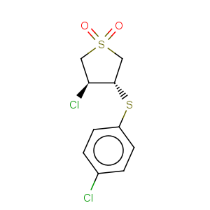 CAS No:13894-16-1 Thiophene,3-chloro-4-[(p-chlorophenyl)thio]tetrahydro-, 1,1-dioxide, trans- (8CI)