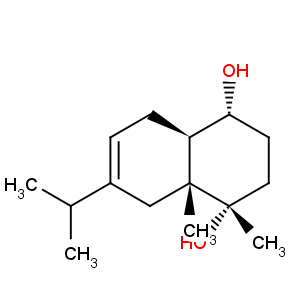 CAS No:13902-62-0 1,4-Naphthalenediol,1,2,3,4,4a,5,8,8aoctahydro- 1,4a-dimethyl-7-(1-methylethyl)-,(1S,4R,4aR,8aR)- 