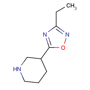 CAS No:139269-06-0 3-ethyl-5-piperidin-3-yl-1,2,4-oxadiazole