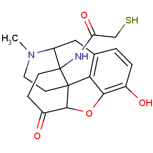 CAS No:139292-26-5 Acetamide, N-[(5a)-4,5-epoxy-3-hydroxy-17-methyl-6-oxomorphinan-14-yl]-2-mercapto-(9CI)